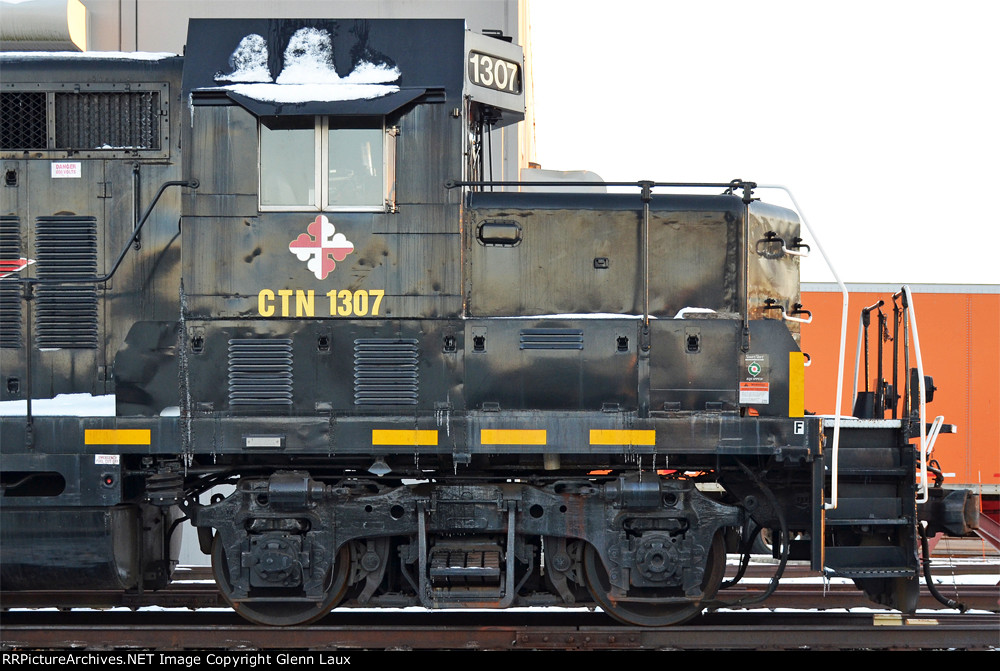 CTN 1307 parked behind the G.E. Appliance warehouse